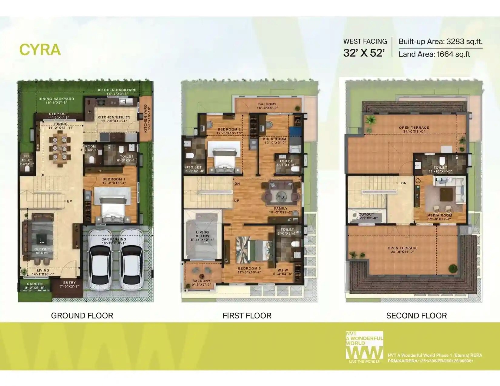 4 BHK 3283 Sq. Ft. Villa