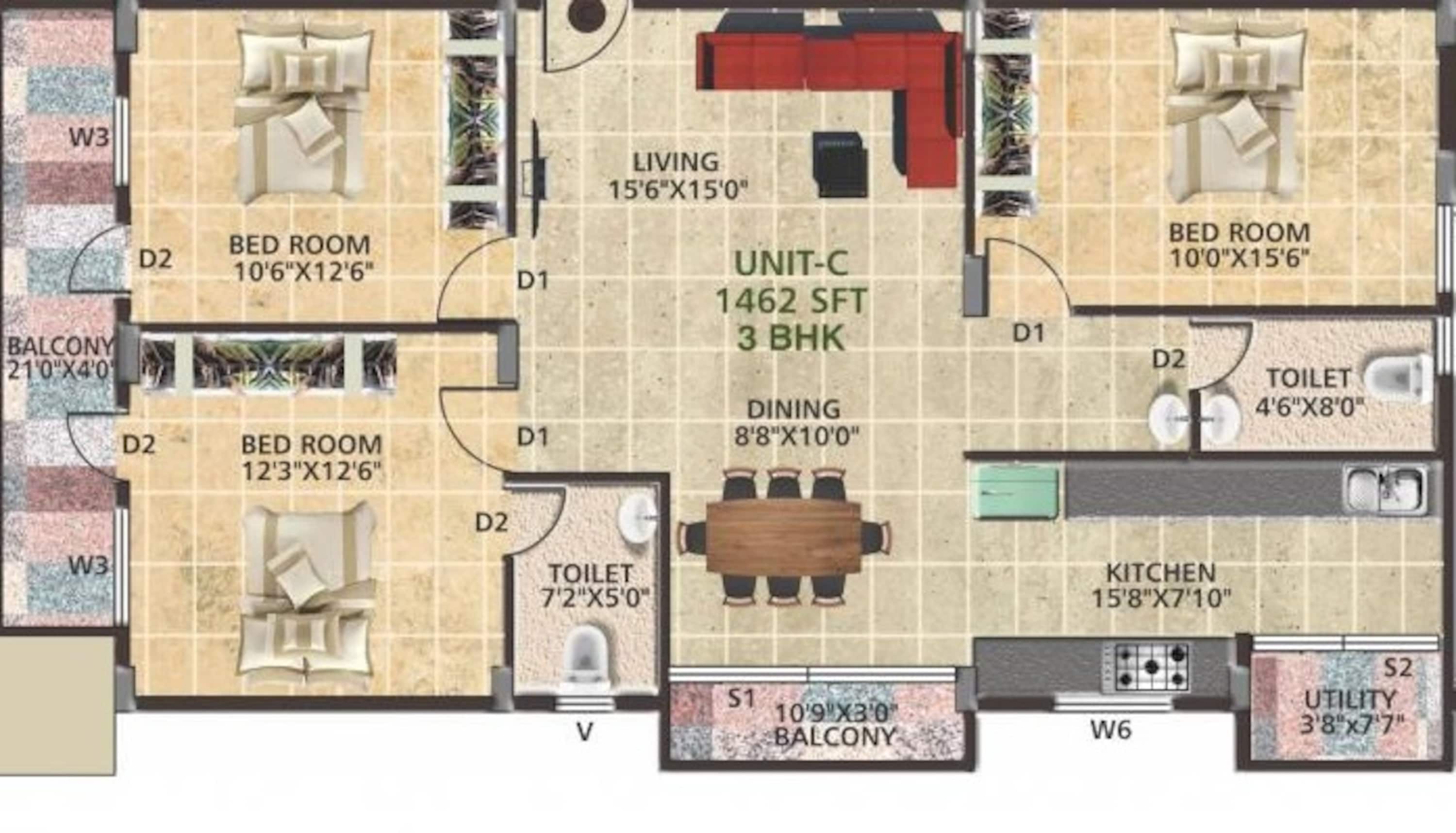 opera white house apartment 3bhk 1462sqft81