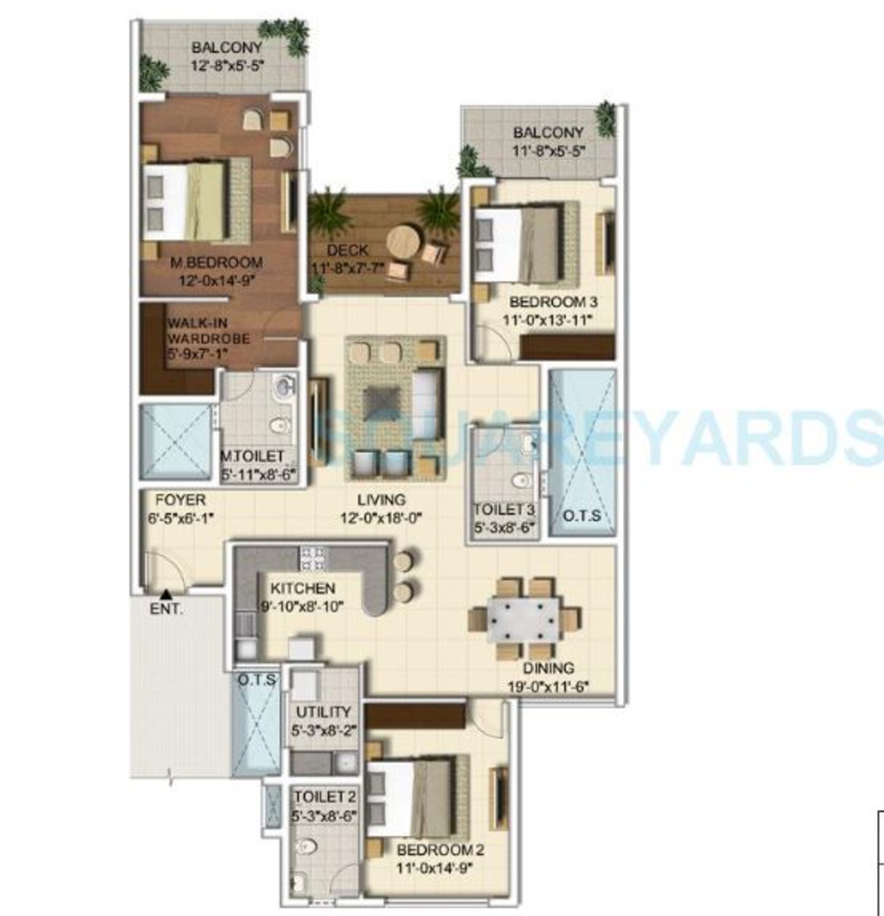ozone urbana alcove apartment 3 bhk 2029sqft 20204217104258