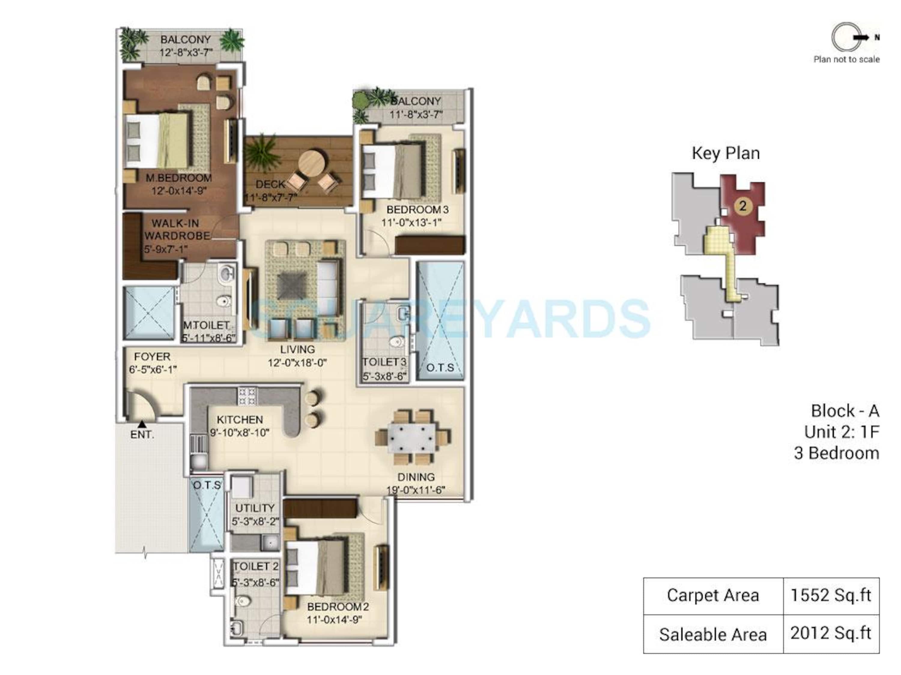 ozone urbana alcove apartment 3bhk 2012sqft 1