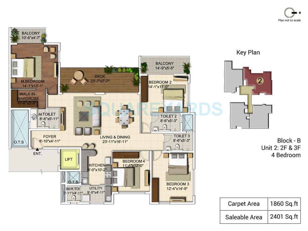 4 BHK 2586 Sq. Ft. Apartment
