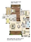 Ozone Urbana Aura 3 BHK Layout