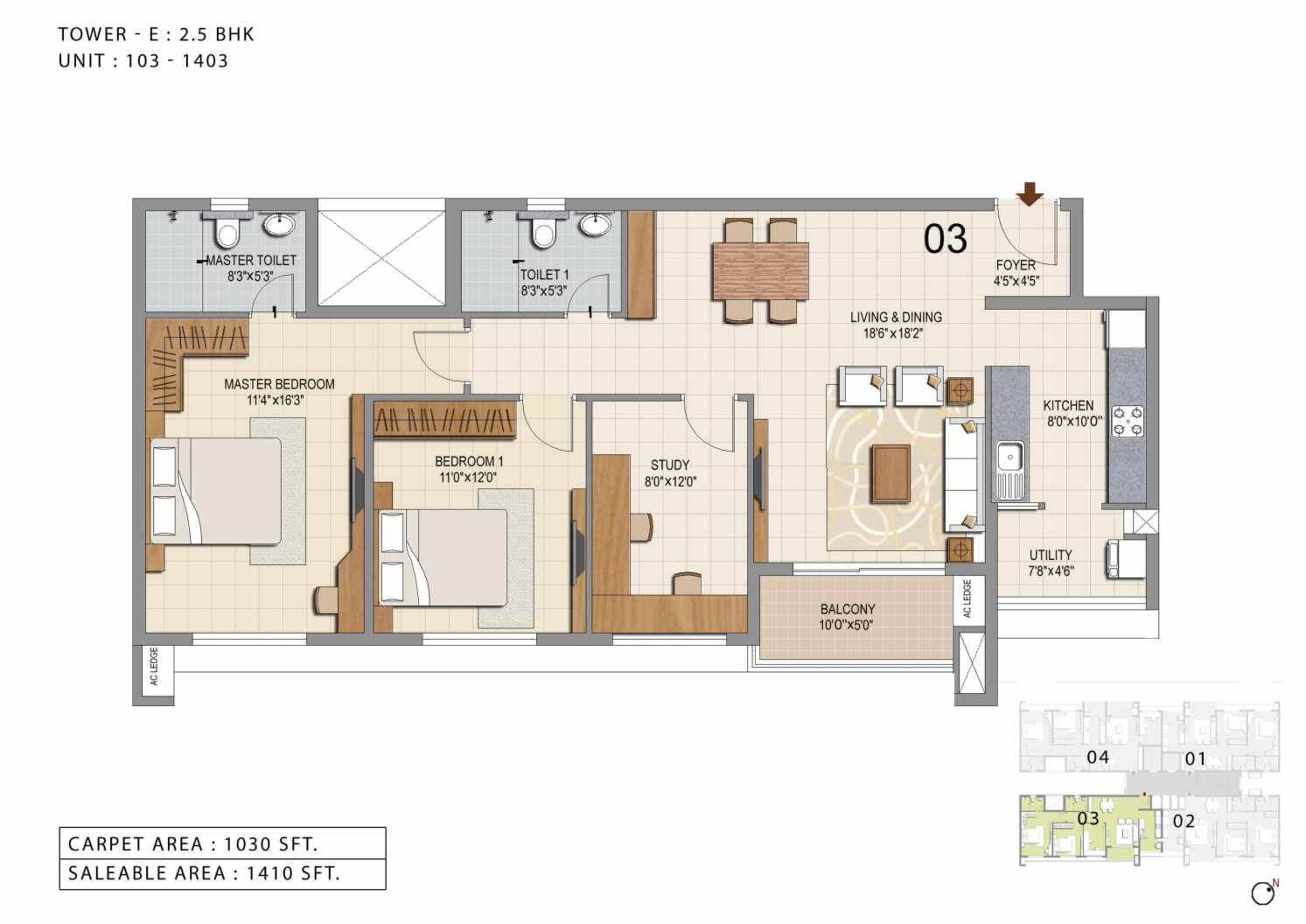 ozone urbana heights apartment 2bhk st 1410sqft 1