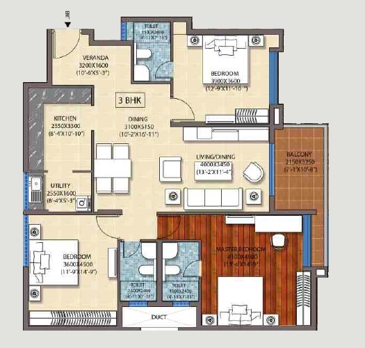 ozone wf48 apartment 3 bhk 1835sqft 20212311172318