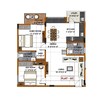 Palladium Live Spaces 2 BHK Layout