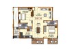 Palladium Live Spaces 2 BHK Layout