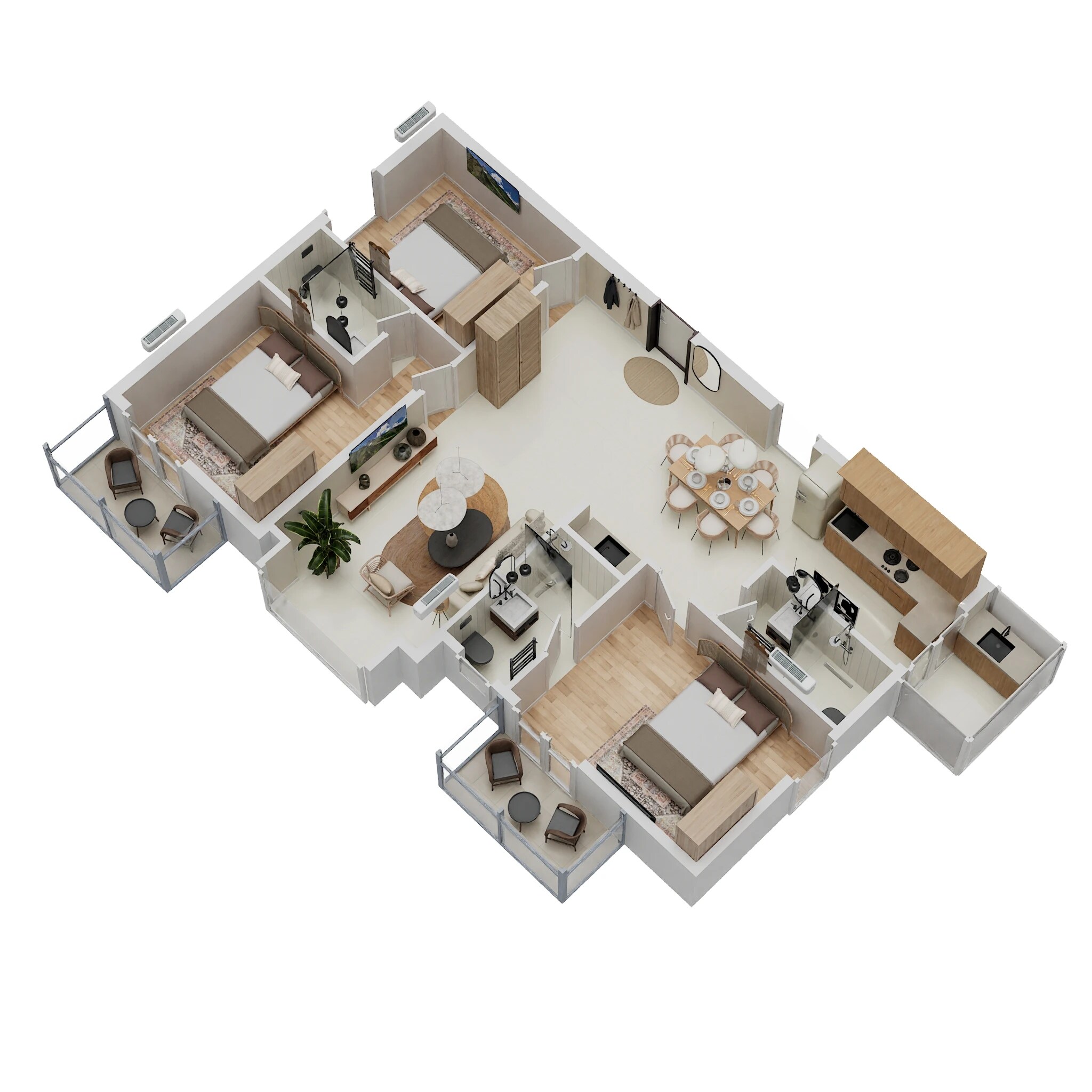 3 BHK 1366 Sq. Ft. Apartment