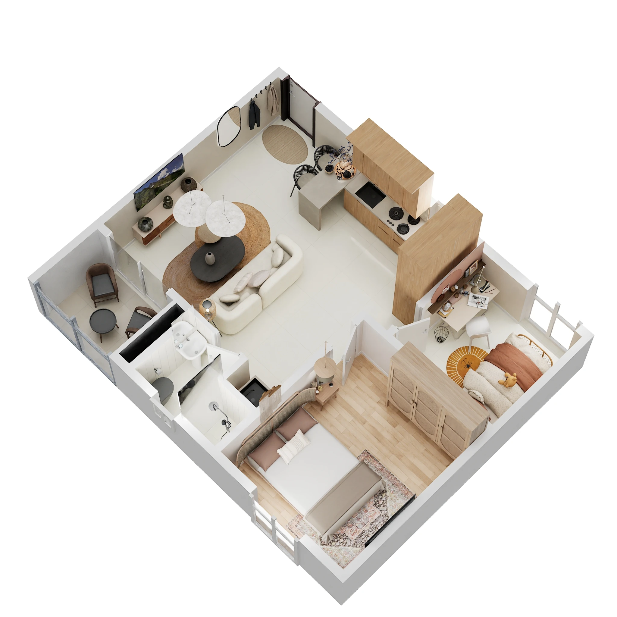 2 BHK 852 Sq. Ft. Apartment in Paradise At Brigade Cornerstone Utopia