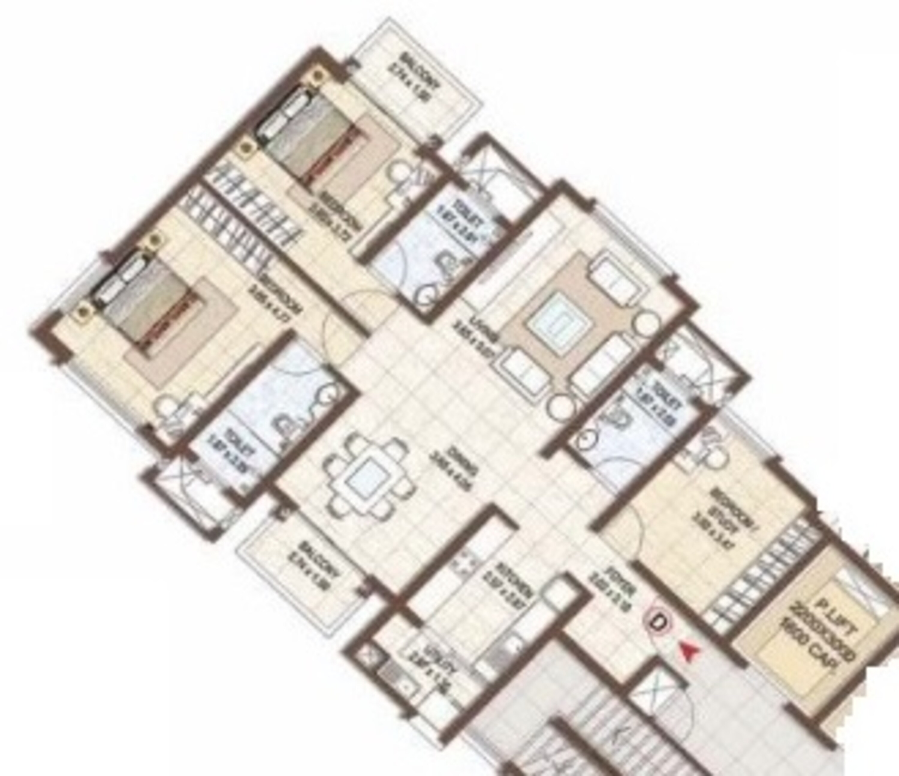 pashmina waterfront apartment 3 bhk 1800sqft 20213131113143