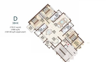  3 BHK Apartment at Pashmina Waterfront, Old Madras Road – for Rent