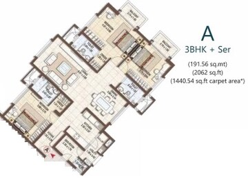  3 BHK Apartment at Pashmina Waterfront, Old Madras Road – for Sale