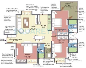  3 BHK Apartment at Patel Smondo 2, Electronic City – for Rent