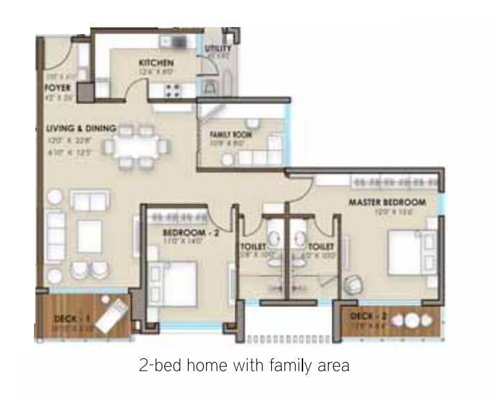 2 BHK 1763 Sq. Ft. Apartment