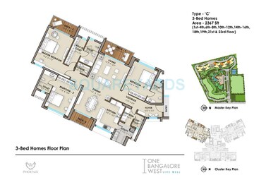  3 BHK Apartment at Phoenix One Banglore West, Rajaji Nagar – for Rent