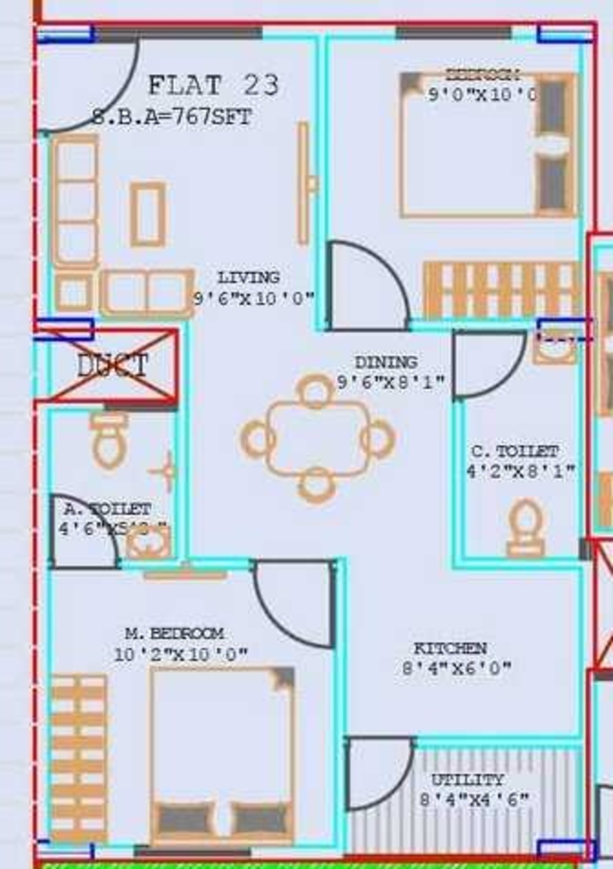 prabhavathi heaven apartment 2bhk 767sqft61