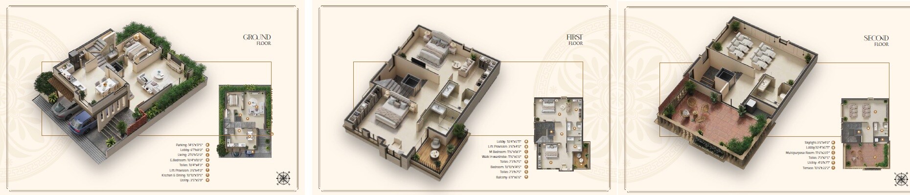 4 BHK 2600 Sq. Ft. Villa