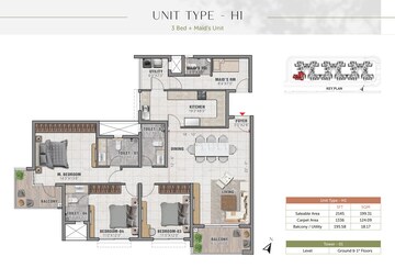  3 BHK Apartment at Prestige Elm Park, Whitefield – for Sale