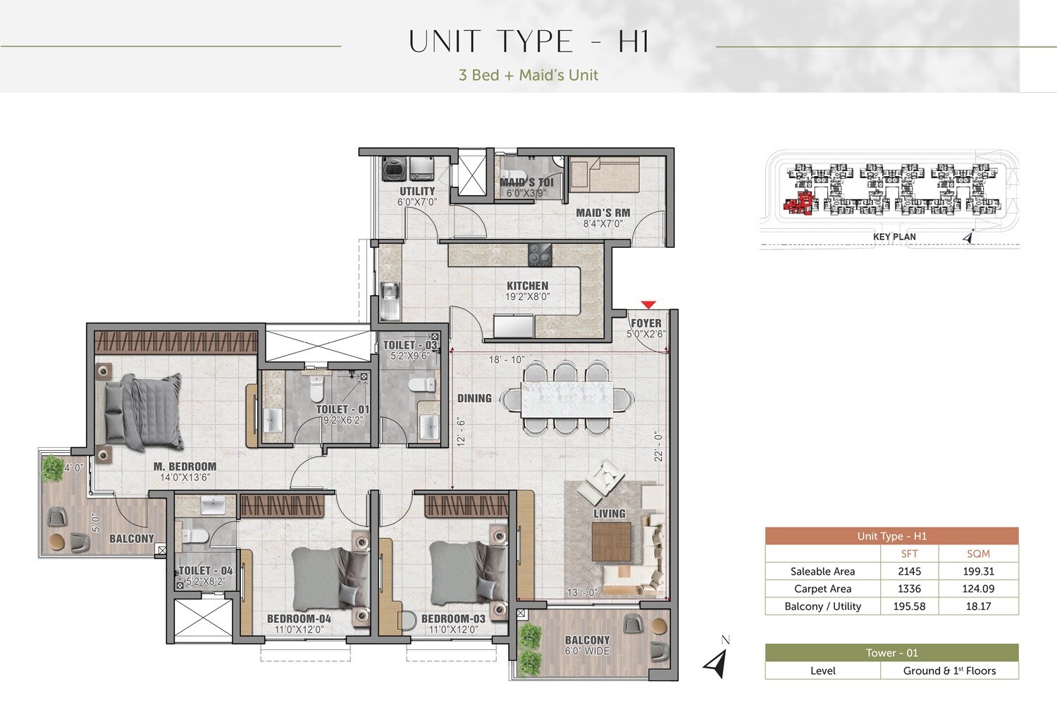 Other, prestige-elm-park 3 Bedroom 2145 Sq.Ft. Apartment In Whitefield Bangalore 8792384