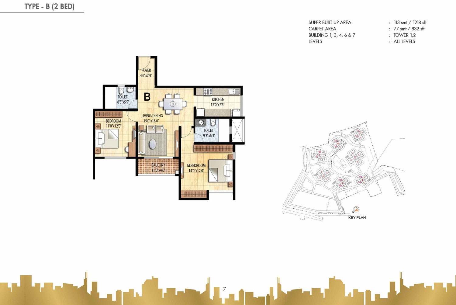 Other, prestige-falcon-city 2 Bedroom 1218 Sq.Ft. Apartment In Konanakunte Bangalore 9630509