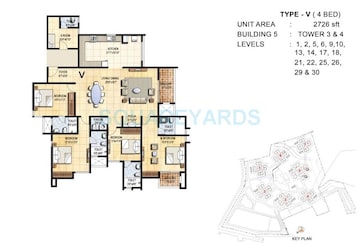 4 BHK Apartment at Prestige Falcon City, Konanakunte – for Rent