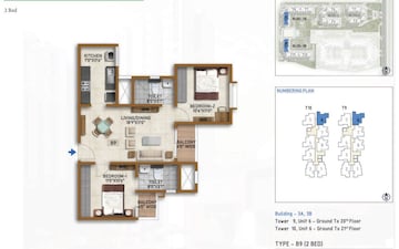 2 BHK Apartment at Prestige Finsbury Park Hyde, Bagaluru – for Rent