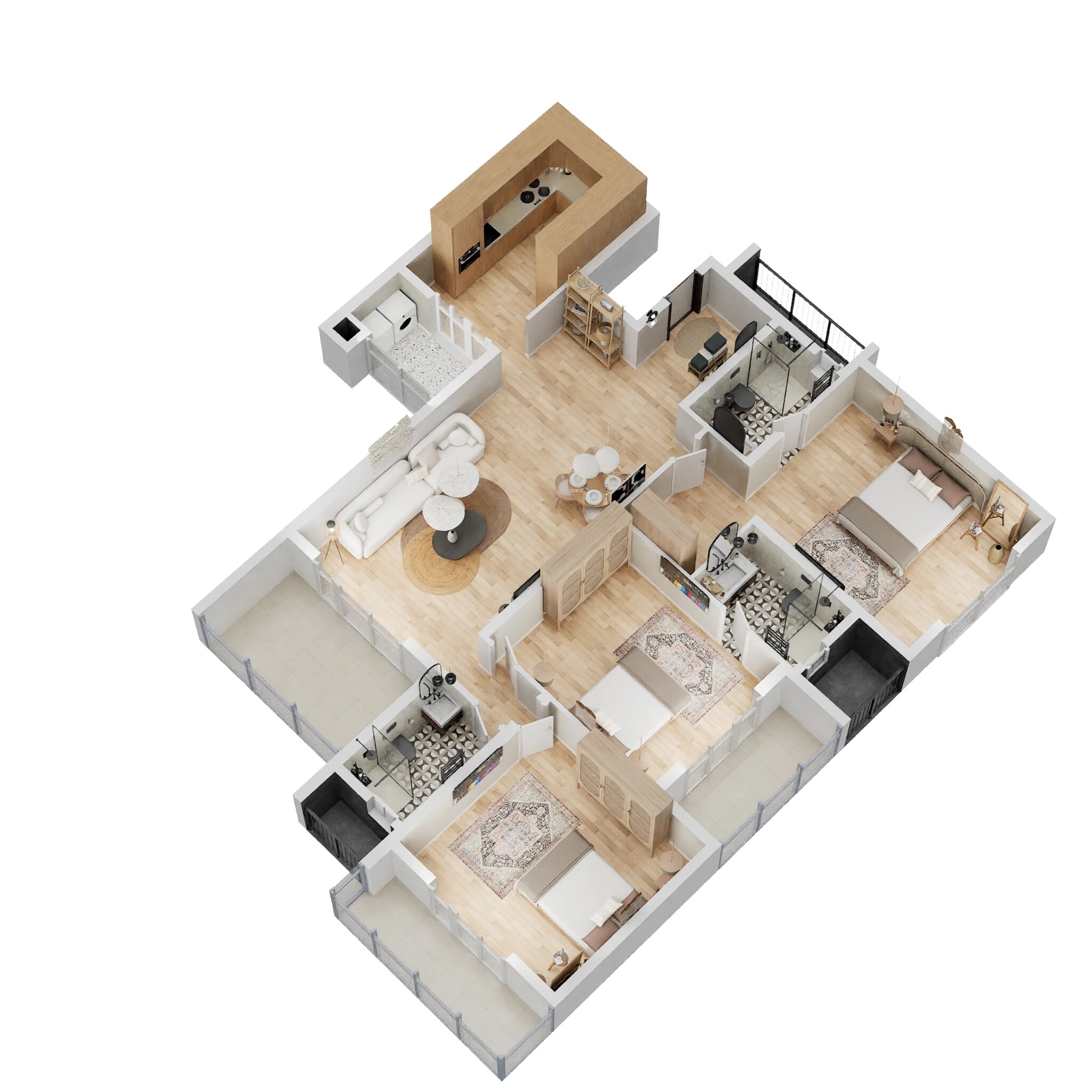 3 BHK 2061 Sq. Ft. Apartment