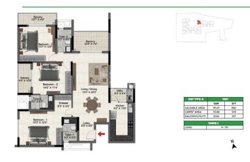  3 BHK Apartment at Prestige Glenbrook, Whitefield – for Sale