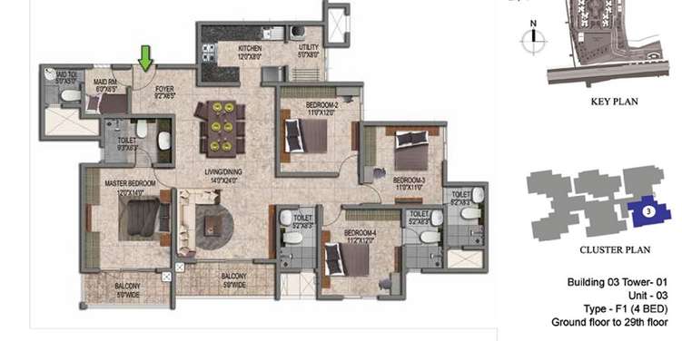 prestige jindal city phase 2 apartment 4 bhk 2075sqft 20220302170321