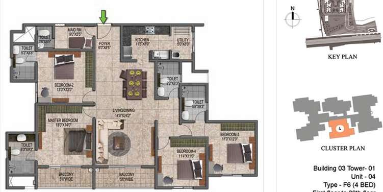 prestige jindal city phase 2 apartment 4 bhk 2171sqft 20220302170308