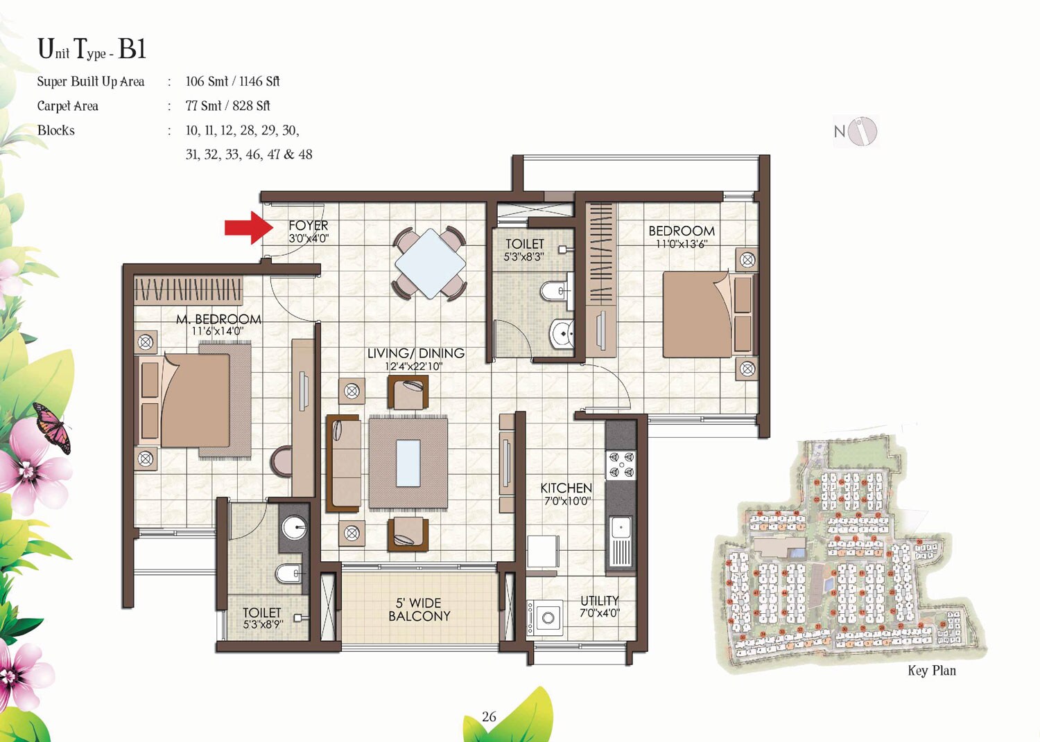 2 BHK 1146 Sq. Ft. Apartment