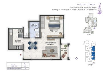  1 BHK Apartment at Prestige Lavender Fields, Varthur – for Sale