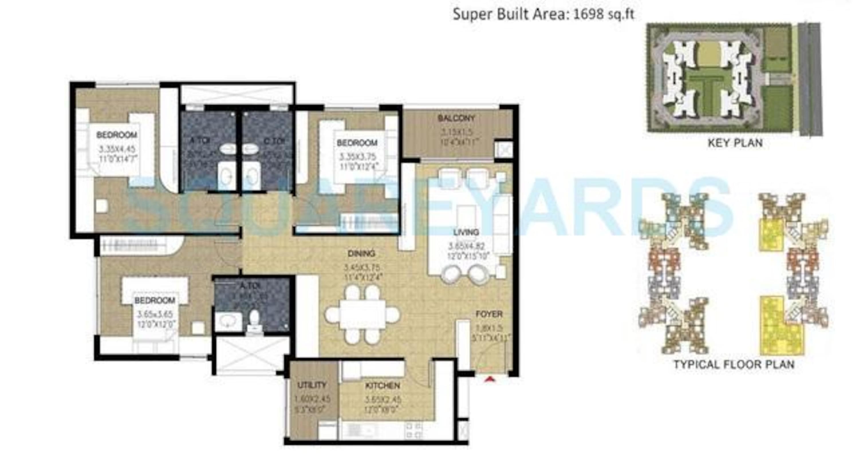 prestige parkview apartment 3bhk 1698sqft1