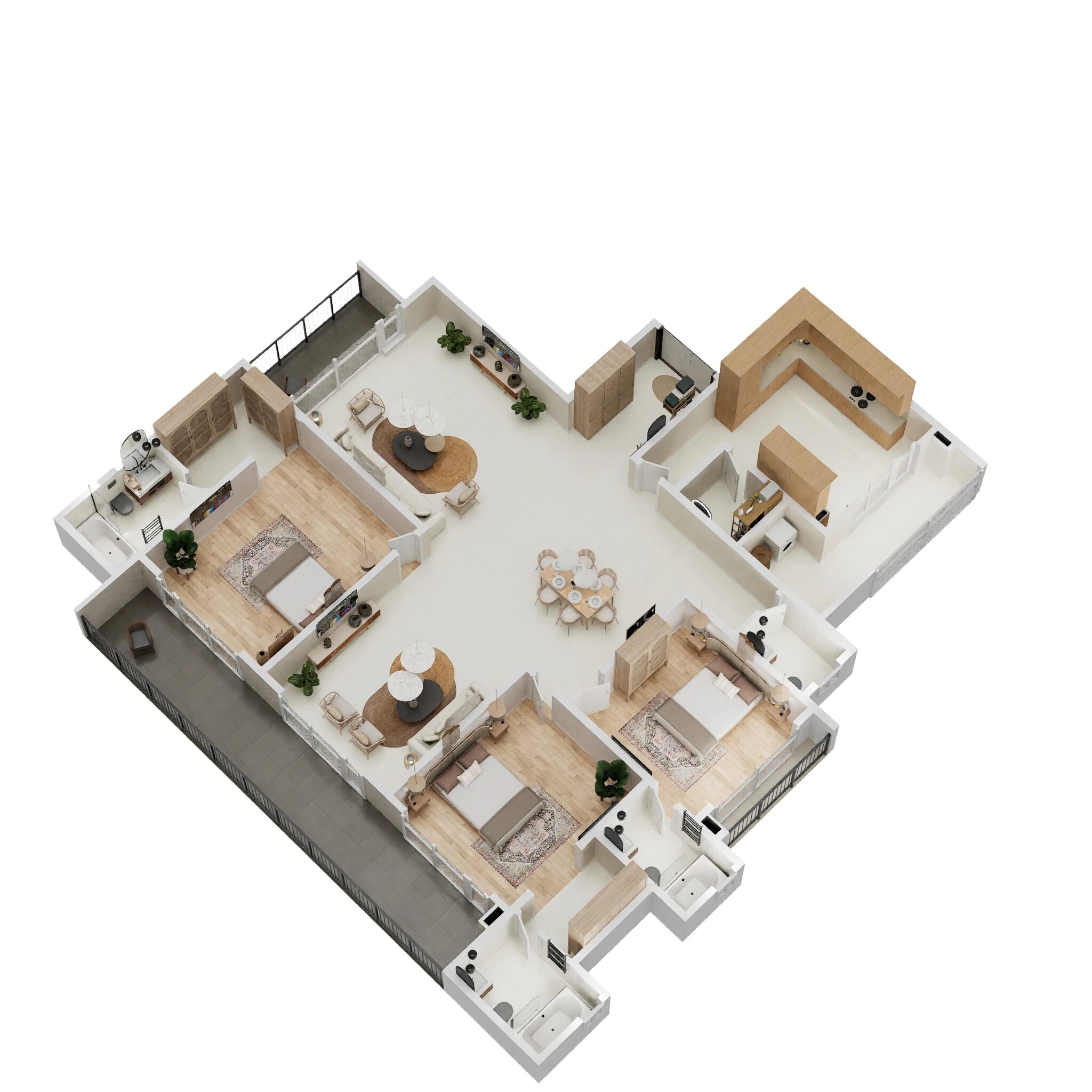 3 BHK 3121 Sq. Ft. Apartment