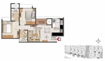  2 BHK Apartment at Prestige Primrose Hills Phase II, Nagegowdanapalya – for Rent