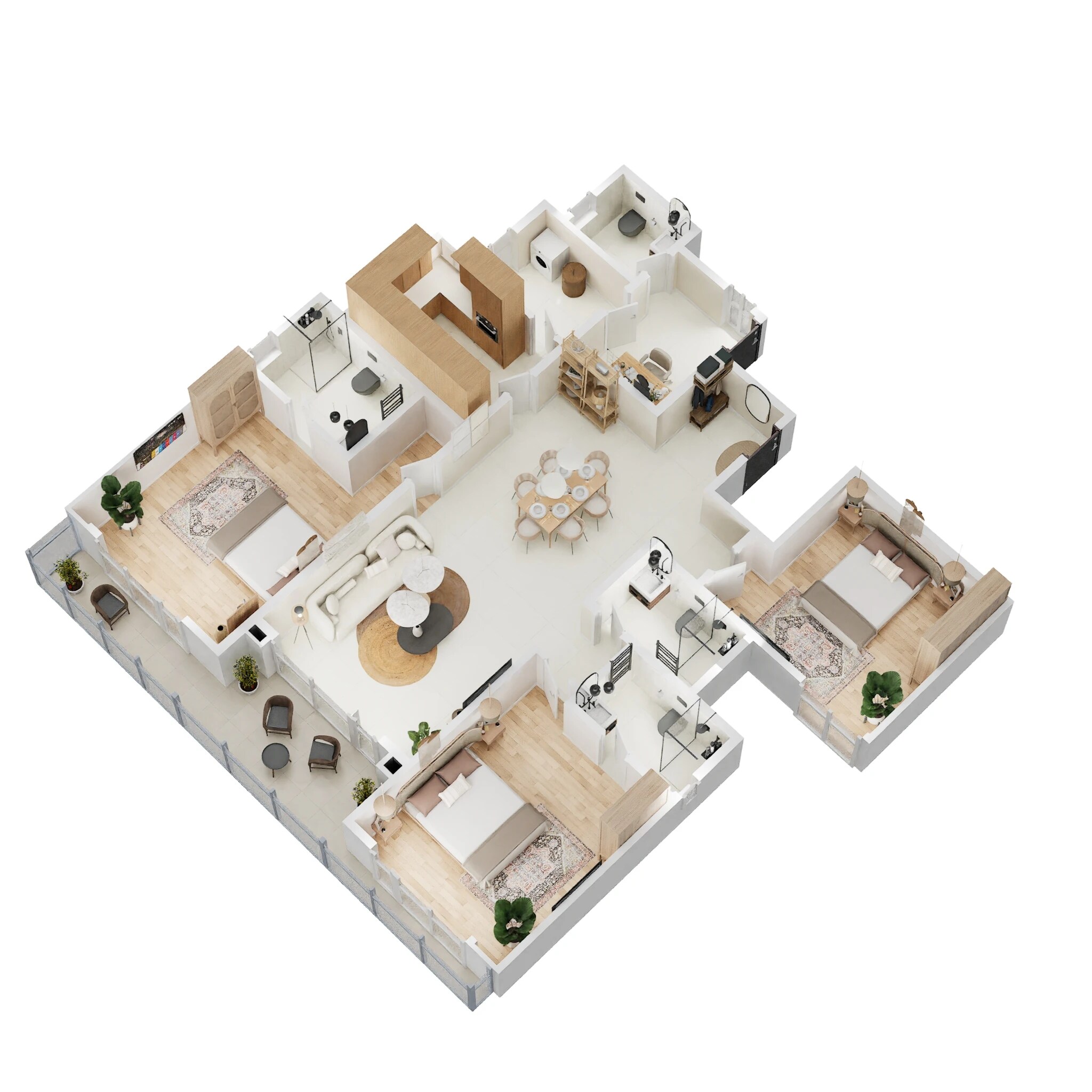 3 BHK 2187 Sq. Ft. Apartment