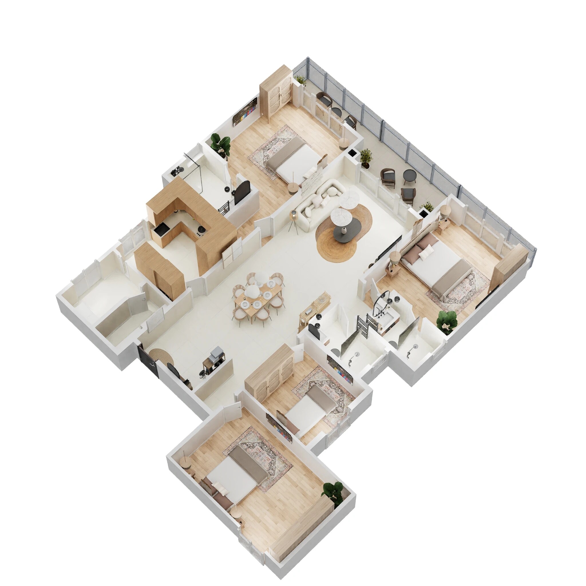 4 BHK 2501 Sq. Ft. Apartment