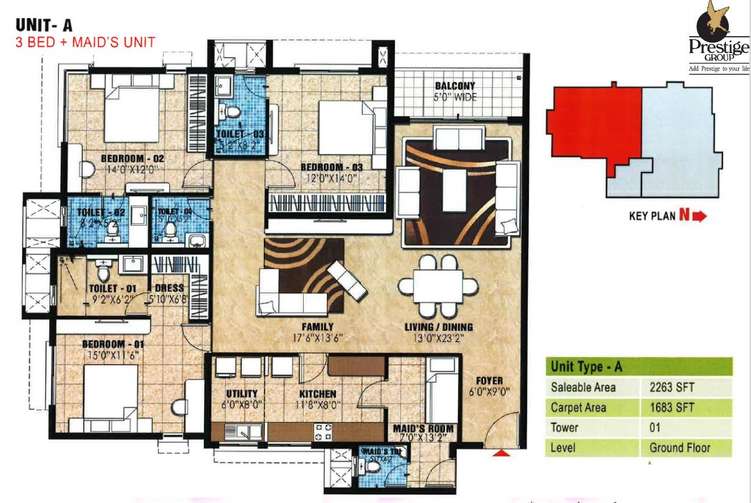 prestige rapperswil  apartment 3 bhk 2263sqft 20204417074440