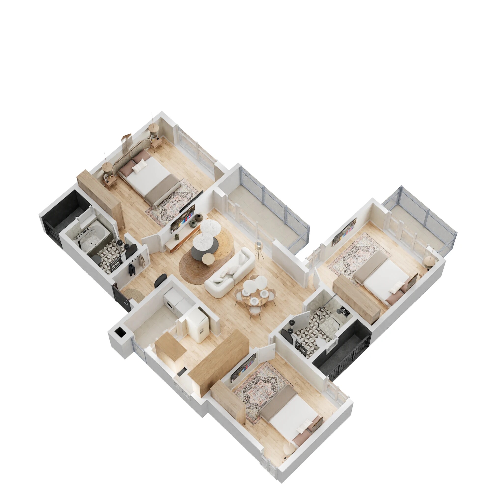 3 BHK 1399 Sq. Ft. Apartment