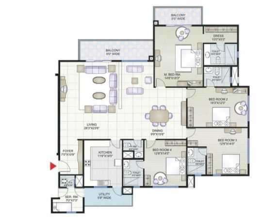 prestige shantiniketan apartment 4bhk 4036sqft 20203430163429