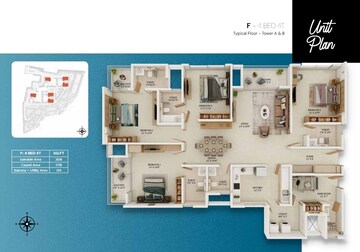  4 BHK Apartment at Prestige Somerville, Whitefield – for Sale