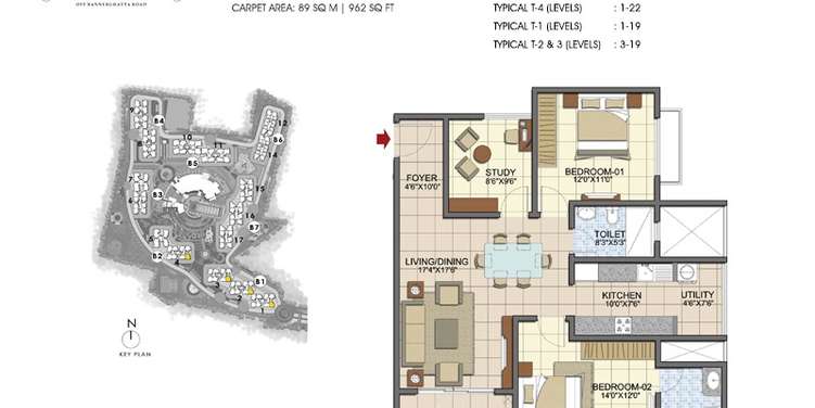 prestige song of the south apartment 2bhk st 1358sqft 131