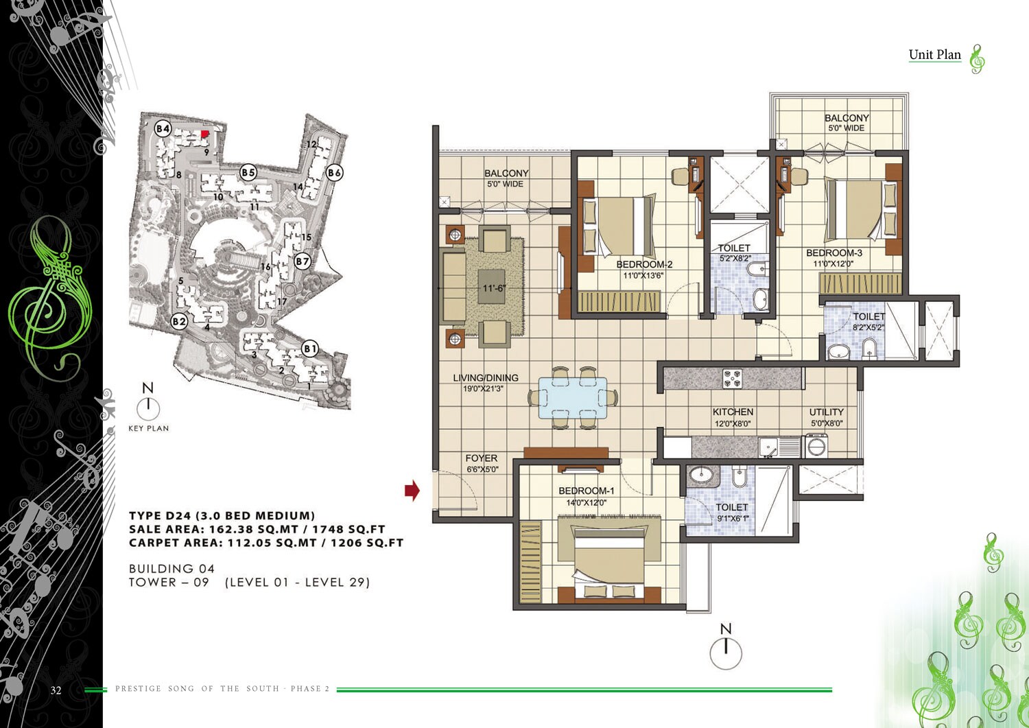 3 BHK 1748 Sq. Ft. Apartment