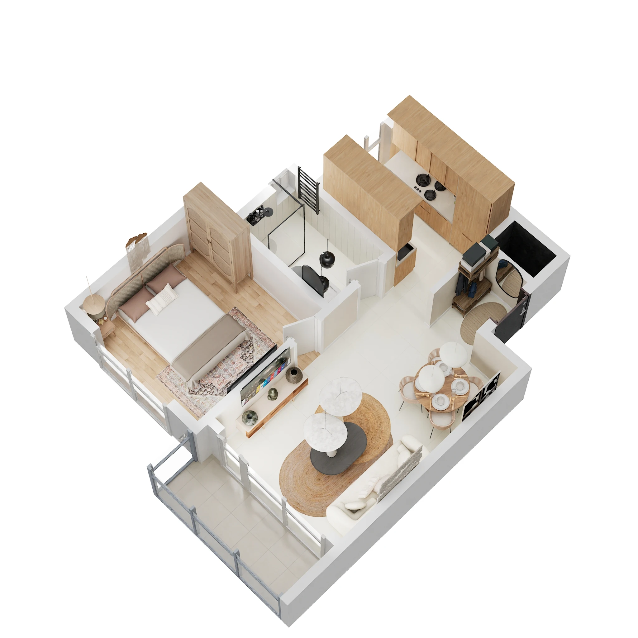1 BHK 695 Sq. Ft. Apartment in Prestige Southern Star