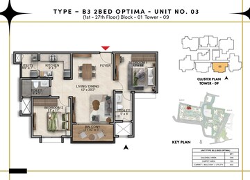  2 BHK Apartment at Prestige Southern Star, Akshayanagar – for Sale