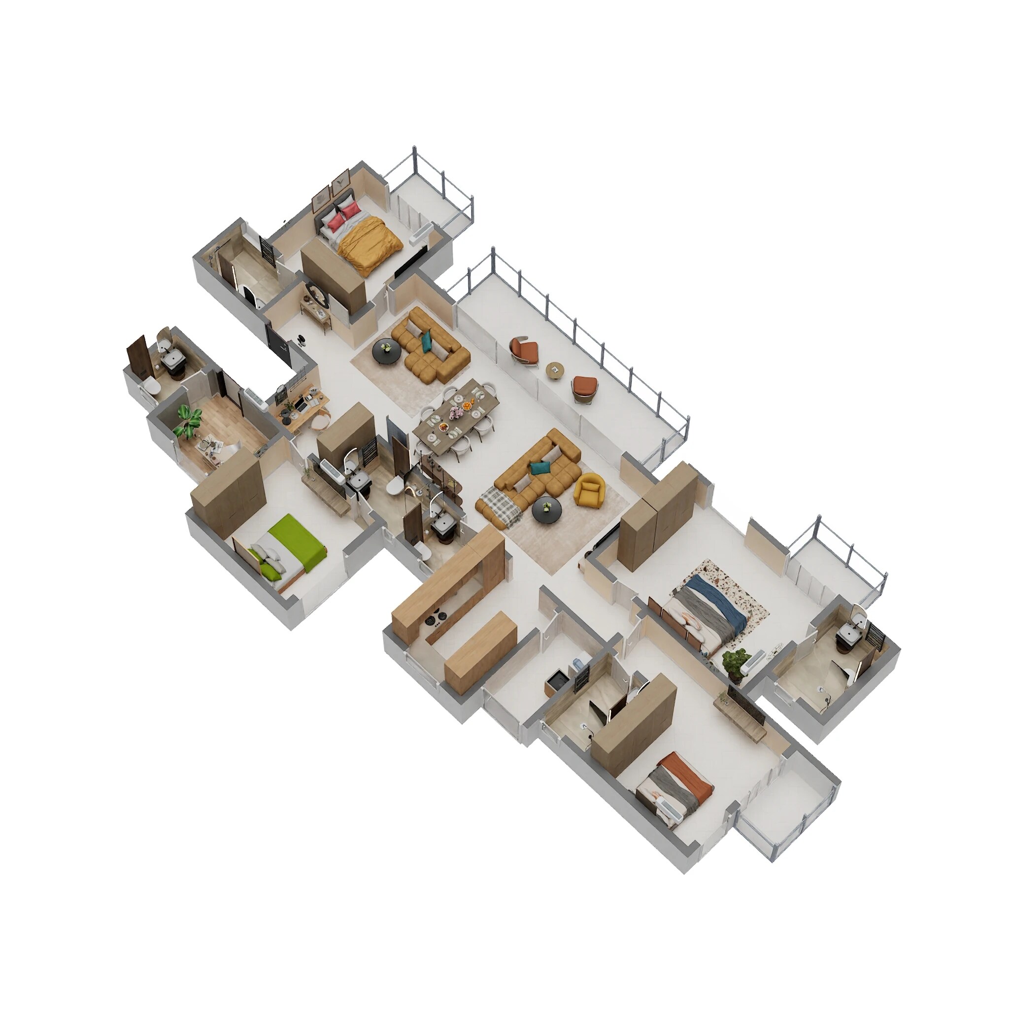 4 BHK 2774 Sq. Ft. Apartment