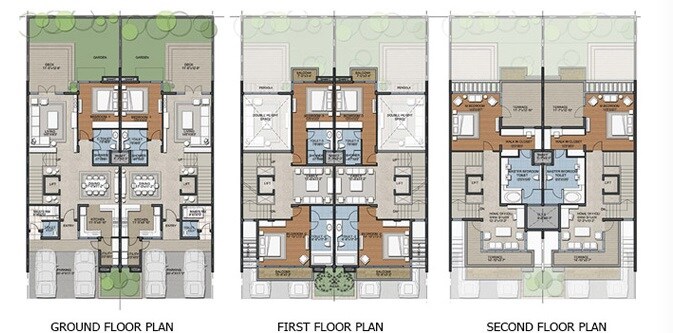 Floor plan of 4 BHK 4287 Sq. Ft. Villa in Prestige Tech Vista, Bangalore