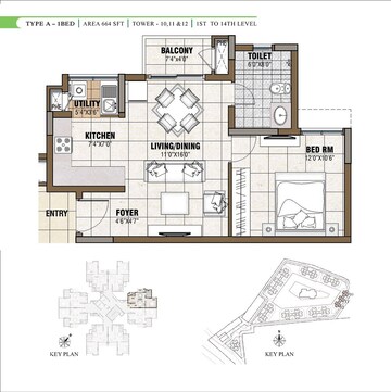  1 BHK Apartment at Prestige Tranquility, Budigere – for Sale