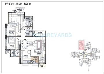  3 BHK Apartment at Prestige Tranquility, Budigere – for Rent