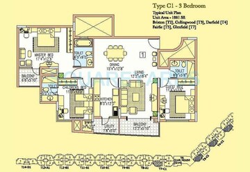  3 BHK Apartment at Prestige Wellington Park, Jalahalli – for Sale