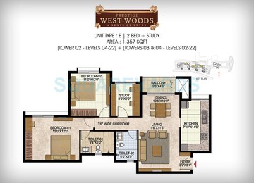  2 BHK Apartment at Prestige West Woods, Binnipete – for Sale